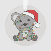 Souris Noël Animaux d'hiver Souris de vacances (devant)