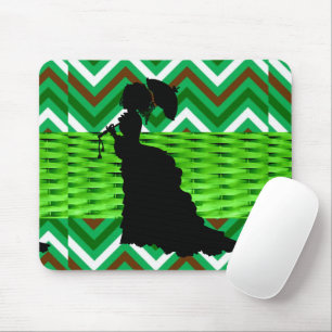 Souris Pad Chevron GreenMouse afro-américain ! Tapis de s