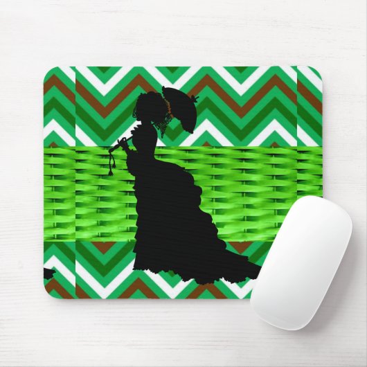 Souris Pad Chevron GreenMouse afro-américain ! Tapis de s (Avec souris)