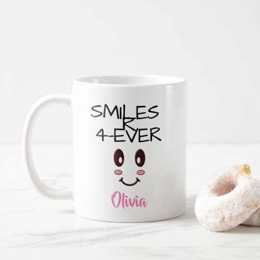 SOURIS R 4-EVER (PERSONNALISÉ) MUG (Avec donut)