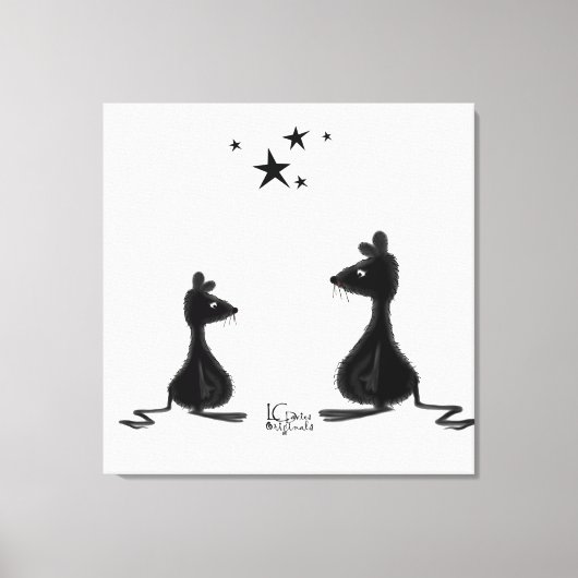 Souris : Rencontre avec toile étirée Impression (Recto)