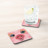 Souris rose Dessous de verre (Côté Droit)