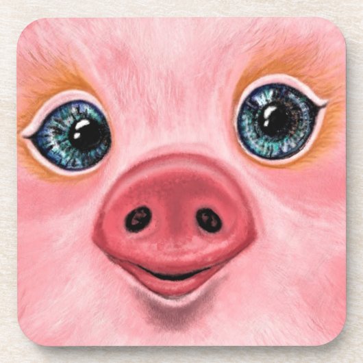 Souris rose Dessous de verre (Devant)