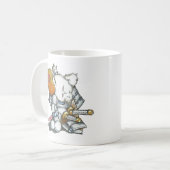 Souris samouraï dans la tasse d'armure (Devant gauche)