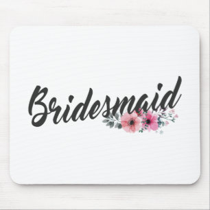 Souris Simple Bridesmaid Wedding Calligraphy   Tapis de s