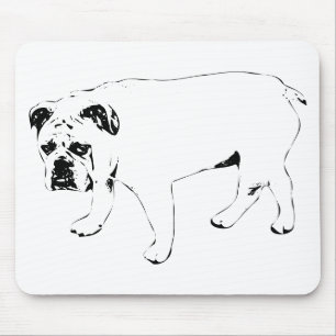 Souris Sourires de bureau, tapis pour chien à l'encre