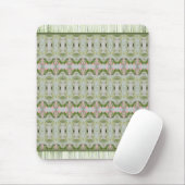 Souris Style De Tapis D'Impression Vert Rose Et Joliment (Avec souris)