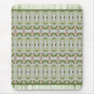 Souris Style De Tapis D'Impression Vert Rose Et Joliment