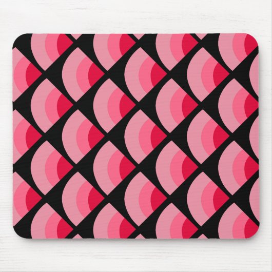 Souris Tapis de bureau à motif inspiré de pastèque rose (Devant)