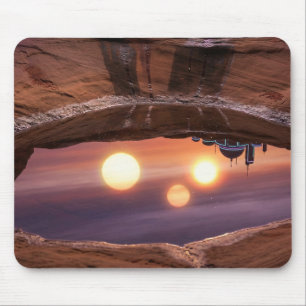 Souris Tapis de bureau de gamer personnalisé   Ville néon