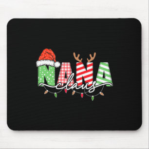 Souris Tapis de famille en pyjama avec lumières de Noël N