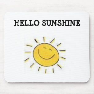 Souris tapis de souris, BONJOUR SOLEIL