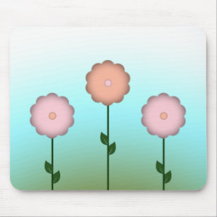 Souris Tapis de souris, jolies fleurs printanières