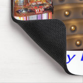 Souris tapis de souris. Joyeux Anniversaire. elvis/hound  (Coin)