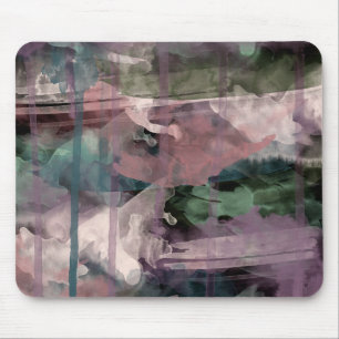 Souris Tapis de souris, Peinture abstraite, rose violet o