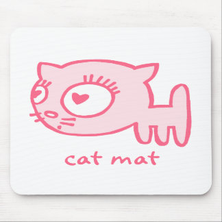 Souris tapis Mousepad de chat de Chat-un-portier