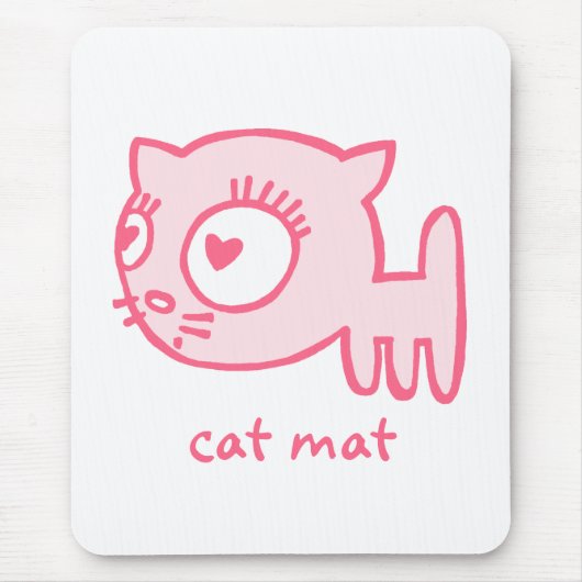 Souris tapis Mousepad de chat de Chat-un-portier (Devant)