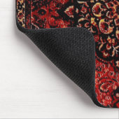 Souris Visage de tapis persan en champ teinté rose (Coin)