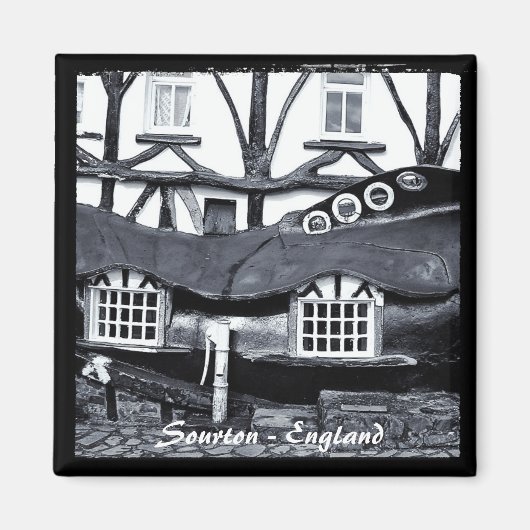 Sourton, HighwayMan Inn, Angleterre (Fridge Magnet (Devant)
