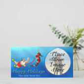 Sous-A Plongée Père Noël Et Carte photo De Seahors (Debout devant)