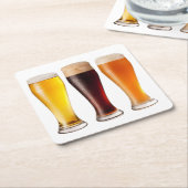 Sous-bock Trois Bières Pression (Incliné)