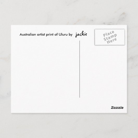 Sous Carte postale (Dos)