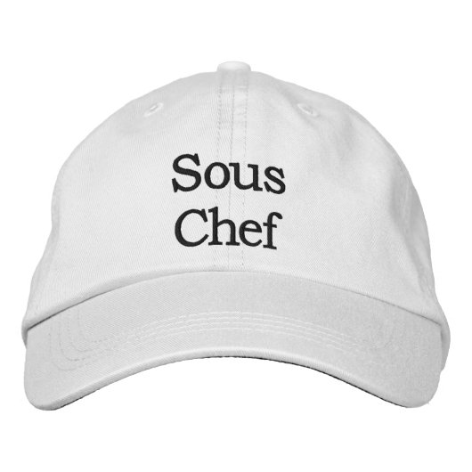Sous Chef Casquette brodé (Devant)