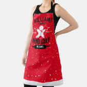 Sous-chef de Noël personnalisé, Tablier de famille (Insitu)