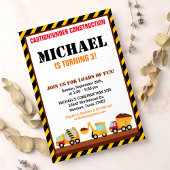 SOUS CONSTRUCTION Anniversaire Fête Invitation