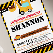 SOUS CONSTRUCTION Baby shower Invitation
