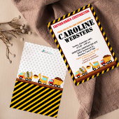 SOUS CONSTRUCTION Baby shower Partie Invitation