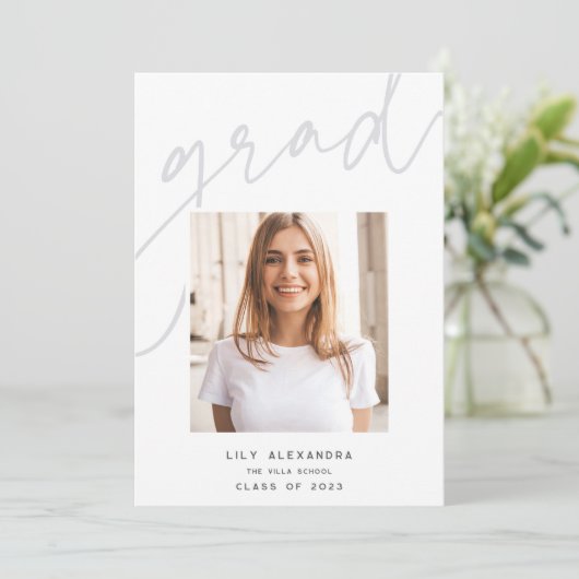 Sous-couche Grad | Faire-part d'obtention d'une li (Debout devant)