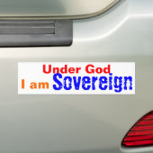 Sous Dieu Souverain bumper sticker (En voiture)
