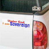 Sous Dieu Souverain bumper sticker (Sur camion)