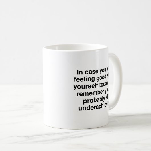 Sous-estimer la Mug de café (Devant droit)