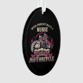 Sous-estimer l'infirmière qui conduit le moto moto (devant)