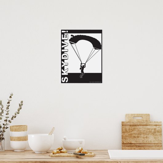 Sous la canopée SkyDive ! Affiche (Cuisine)