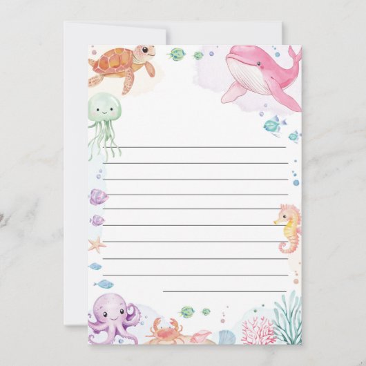 Sous la carte de message de l'heure d'anniversaire (Devant)