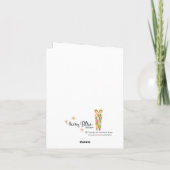 Sous la carte de Noël Arbre Rétro - Rose (Dos)