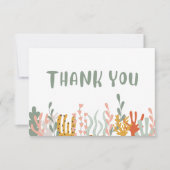 Sous La Carte de remerciements De La Mer (Devant)