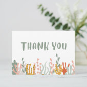 Sous La Carte de remerciements De La Mer (Debout devant)