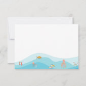 Sous La Carte de remerciements De La Mer (Dos)