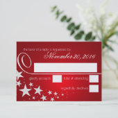 Sous la carte de réponse rouge Stars (Debout devant)
