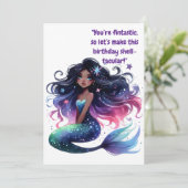 Sous La Carte De Voeux D'Anniversaire De La Sirène (Debout devant)