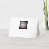 Sous la carte de voeux de pont en chemin de fer (Dos)