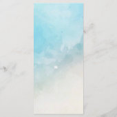 Sous la carte du Baby shower bleu marine (Dos)