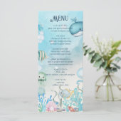 Sous la carte du Baby shower bleu marine (Debout devant)