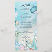 Sous la carte du Baby shower bleu marine (Devant)