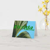 Sous La Carte Note Palm Tree (Fleur jaune)