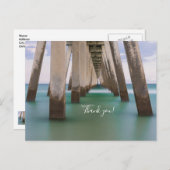 Sous la carte postale de remerciement du ponton de (Devant / Derrière)